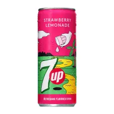 7UP Strawberry Lemonade 330ml x 24st Coopers Candy