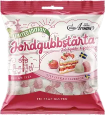 Aroma Jordgubbstårta 125g Coopers Candy