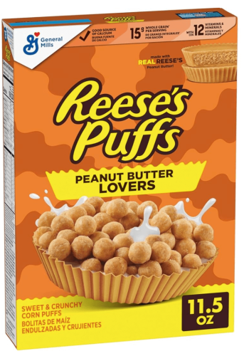 Reeses Puffs Peanut Butter Lovers Flingor 326g Coopers Candy