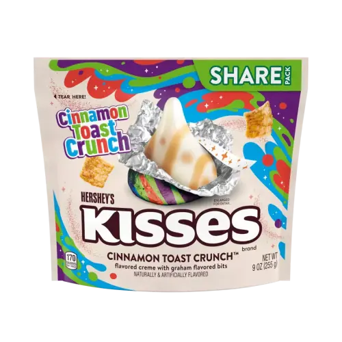 Hersheys Kisses Cinnamon Toast Crunch 255g Coopers Candy