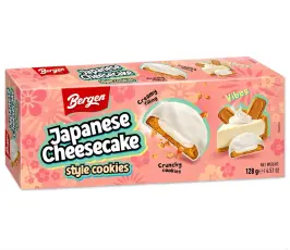 Bergen Japanese Cheesecake Style Cookies 128g Coopers Candy