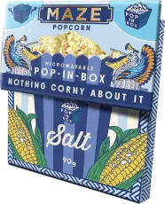 Maze Popcorn Pop-In-Box Salt 90g Coopers Candy