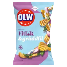 OLW Chips Vitlök & Gräddfil 275g Coopers Candy
