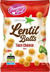 Green Star Lentil Balls Taco Cheese 100g (BF:2025-05-12) Coopers Candy