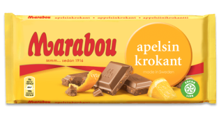 Marabou Apelsinkrokant 160g Coopers Candy