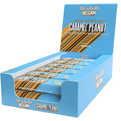 Barebells Vegan Protein Bar Caramel Peanut 55g x 12st Coopers Candy