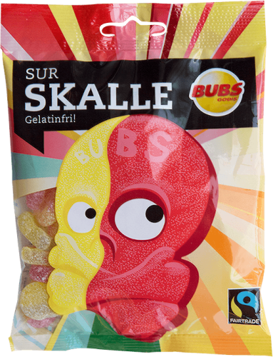 Bubs Surskalle 90g x 16st Coopers Candy