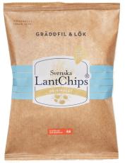 Svenska Lantchips Chips Gr&auml;ddfil & L&ouml;k 200g Coopers Candy