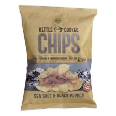 Kettle Cooked Salt & Peppar Chips 150g Coopers Candy