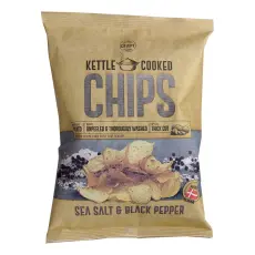 Kettle Cooked Salt & Peppar Chips 150g Coopers Candy