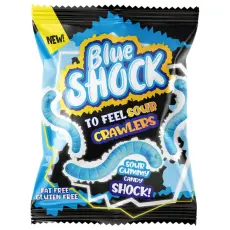 Blue Shock Sour Worms 80g Coopers Candy