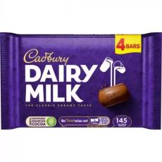 Cadbury Dairy Milk 4-Pack 108g Coopers Candy