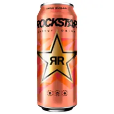 Rockstar Energy Drink Zero Sugar - Peach 50cl(BF:2026-01-31) Coopers Candy