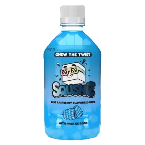SQUSHiZ nata de coco Blue Raspberry 350ml Coopers Candy