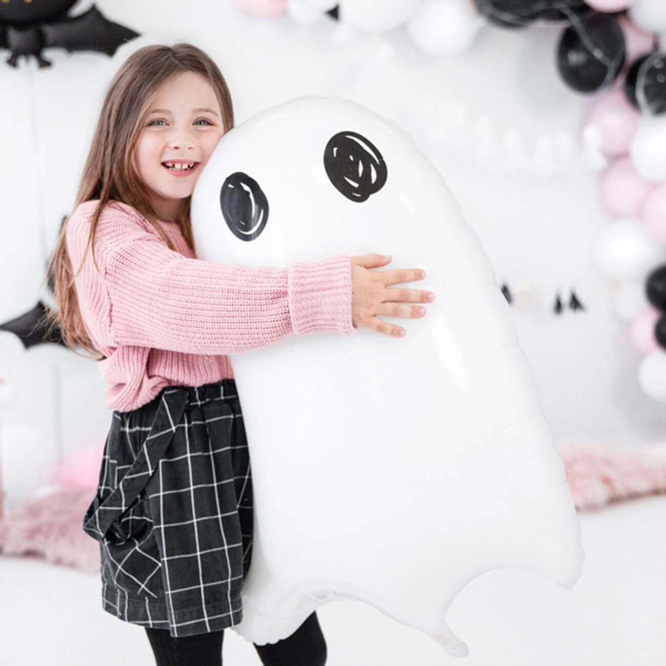 Alternativ bild 1 för Party Deco Halloween spökballong i folie - 68 cm - 1 st universal