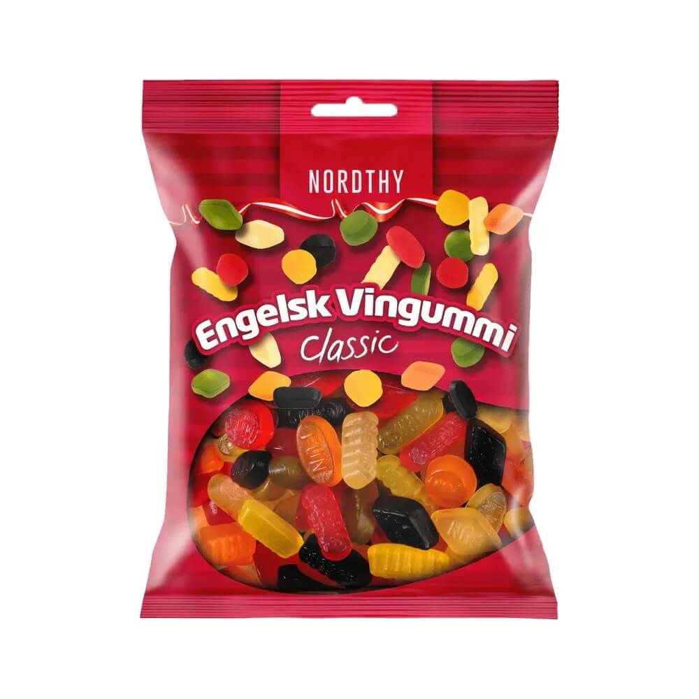 Läs mer om Nordthy Engelskt Vingummi Classic 170g
