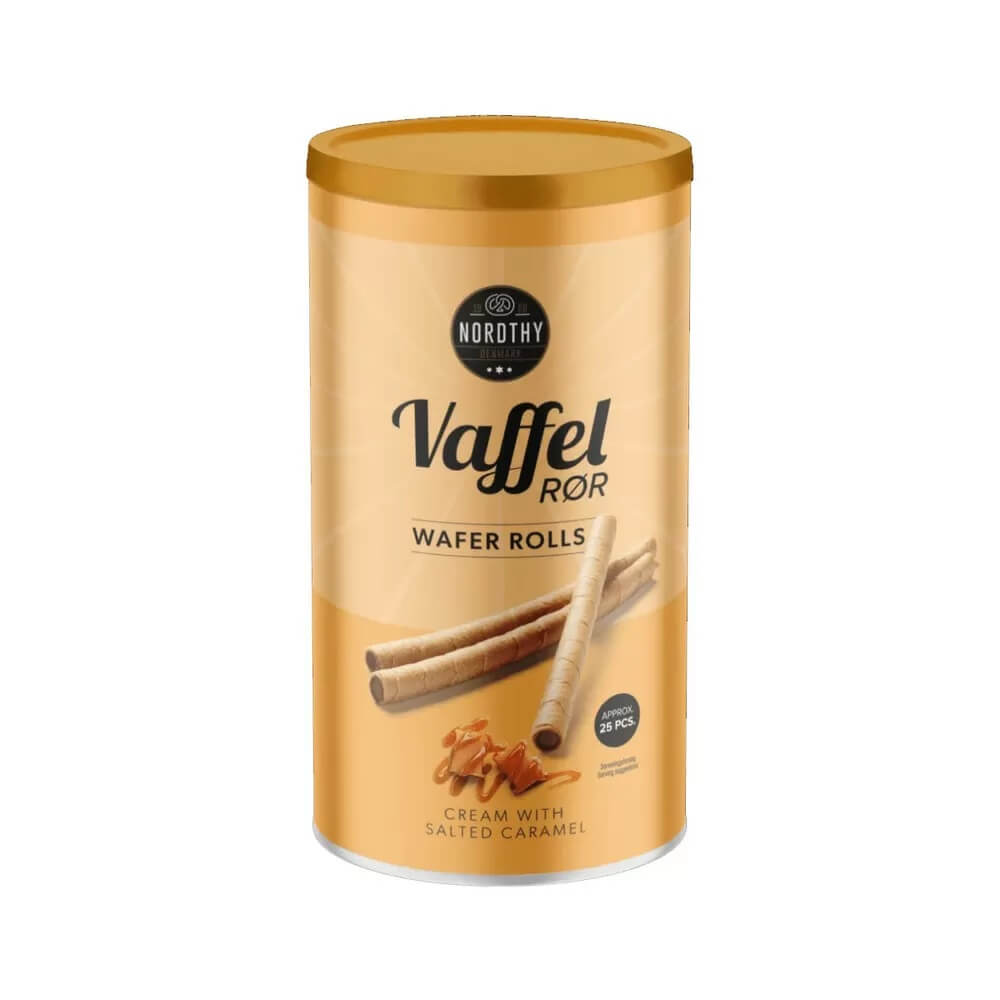Läs mer om Nordthy Våffelsticks - Salt Karamell 250g