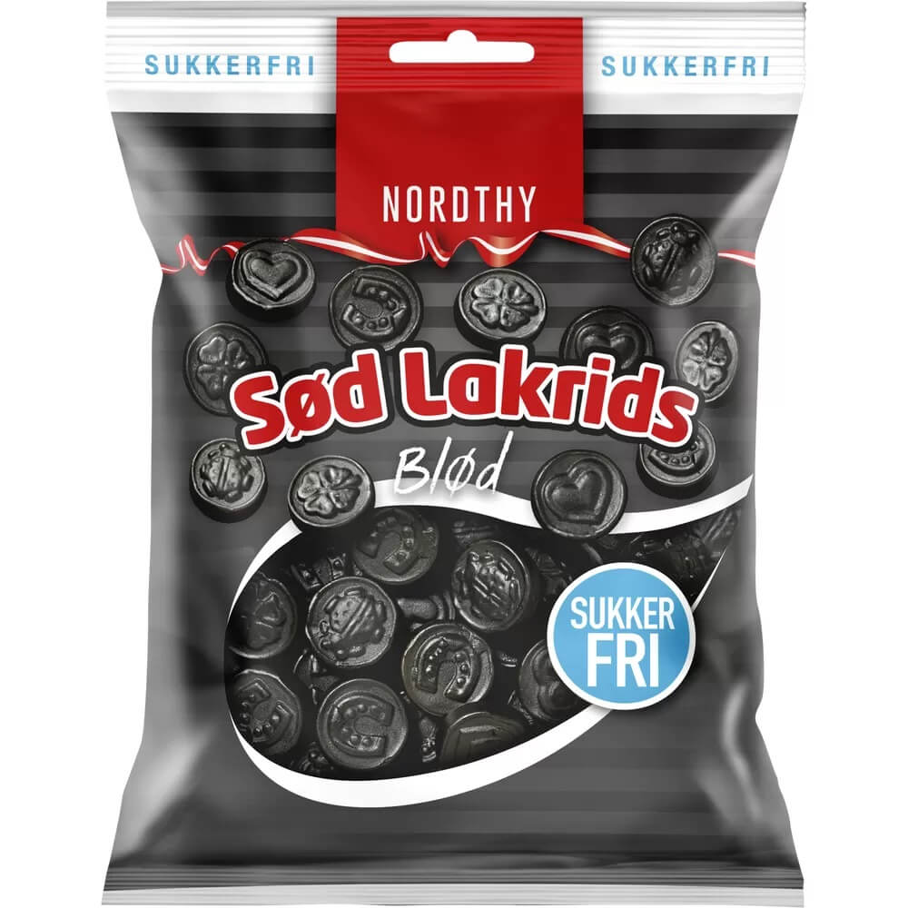 Läs mer om Nordthy Sötlakrits Sockerfri 75g