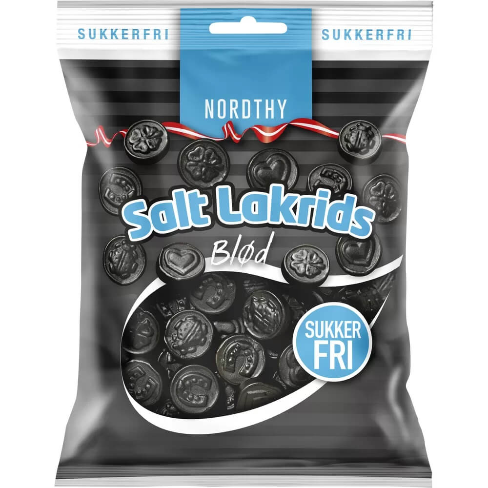 Läs mer om Nordthy Saltlakrits Sockerfri 75g