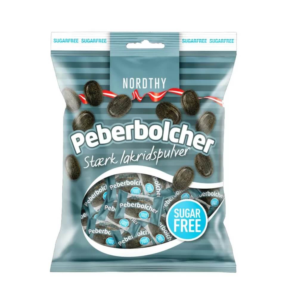 Läs mer om Nordthy Pepparkarameller Sockerfri 125g