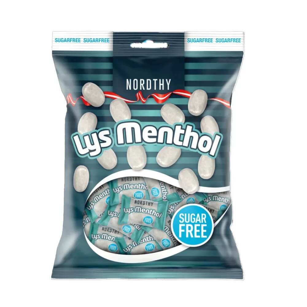 Läs mer om Nordthy Mentolkarameller Sockerfri 125g