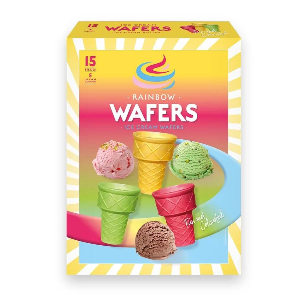 Läs mer om Nordthy Rainbow Wafers 15-pack 80g