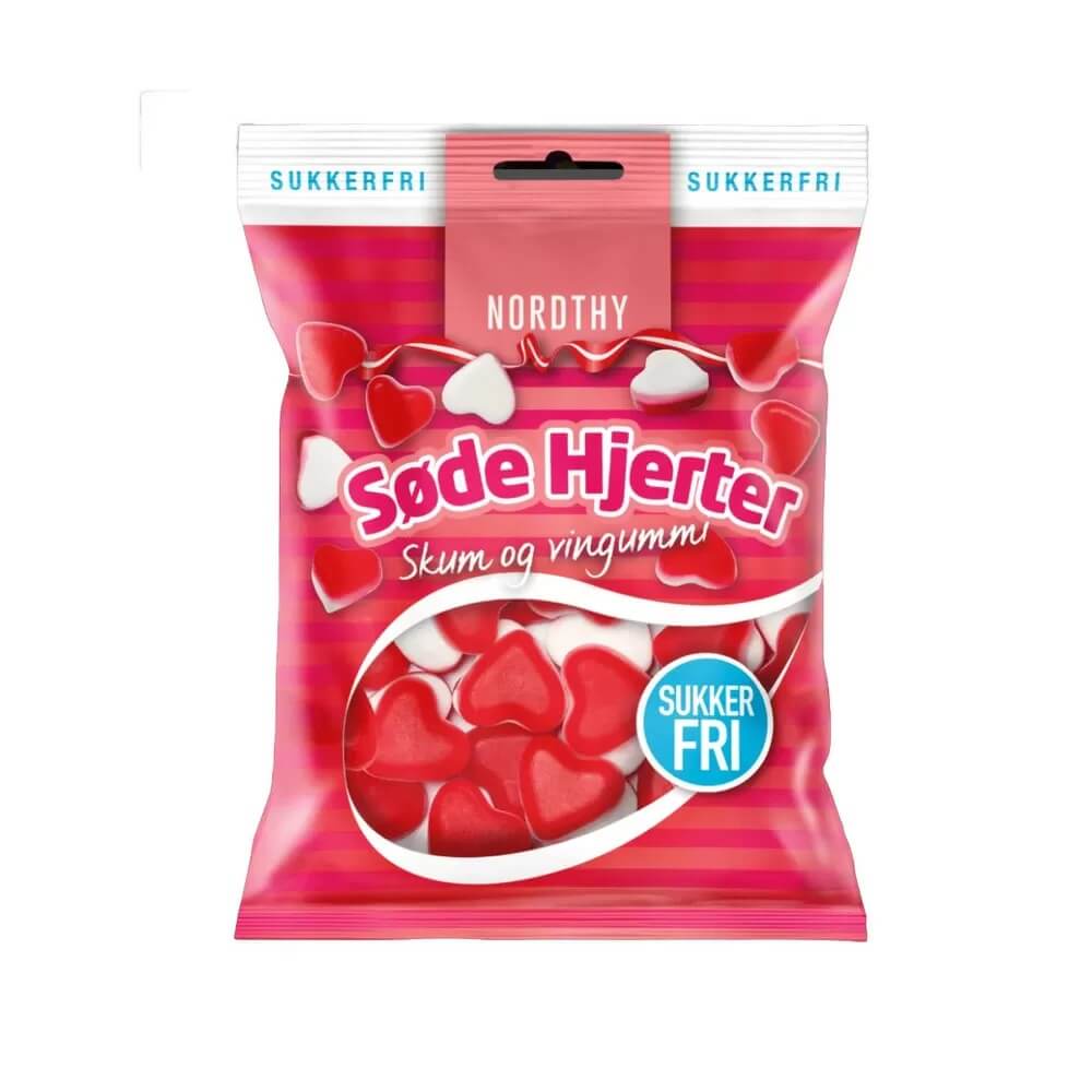 Läs mer om Nordthy Söta Hjärtan Sockerfri 65g