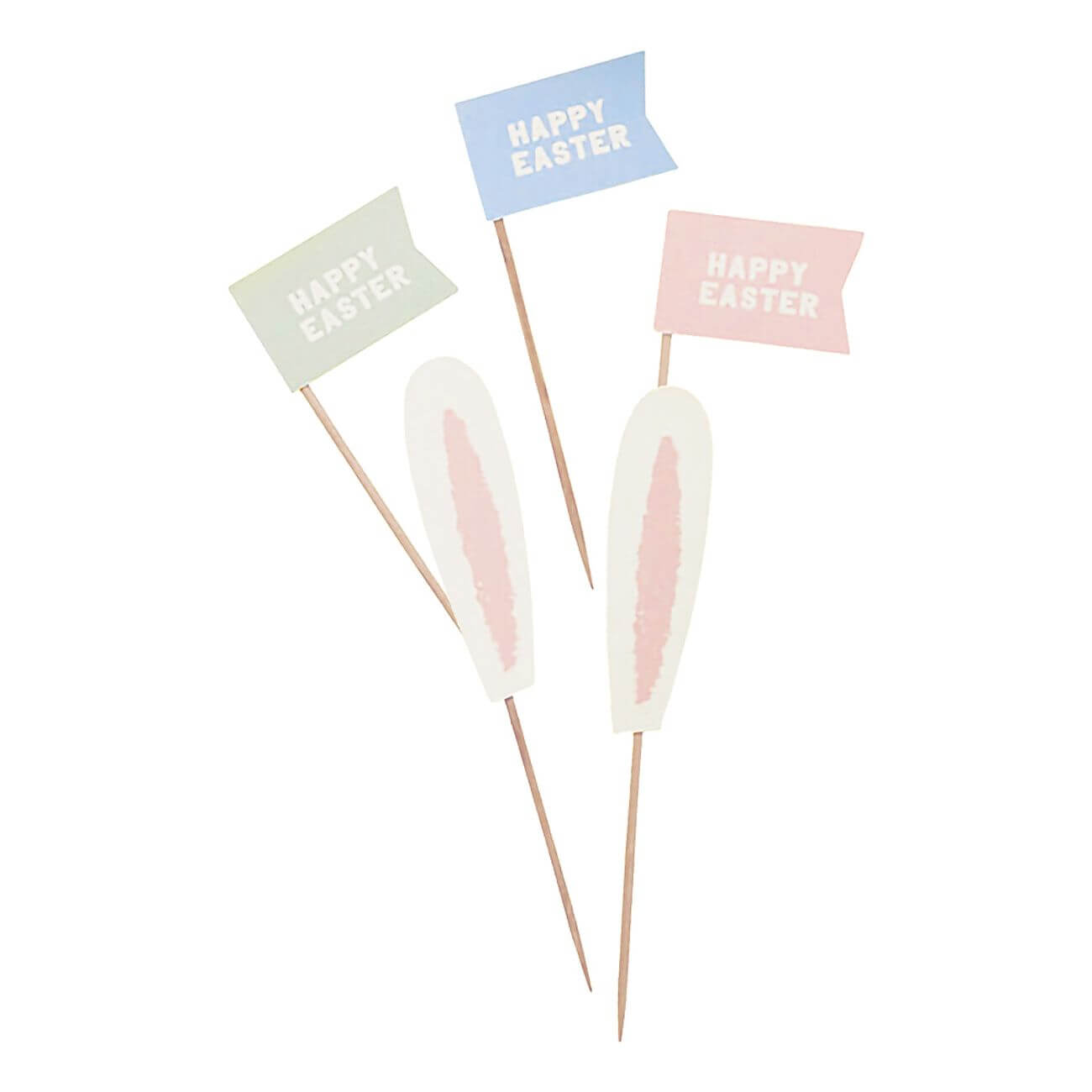 Cocktailpinnar Happy Easter 12-pack | Festartiklar | Gottegrisen