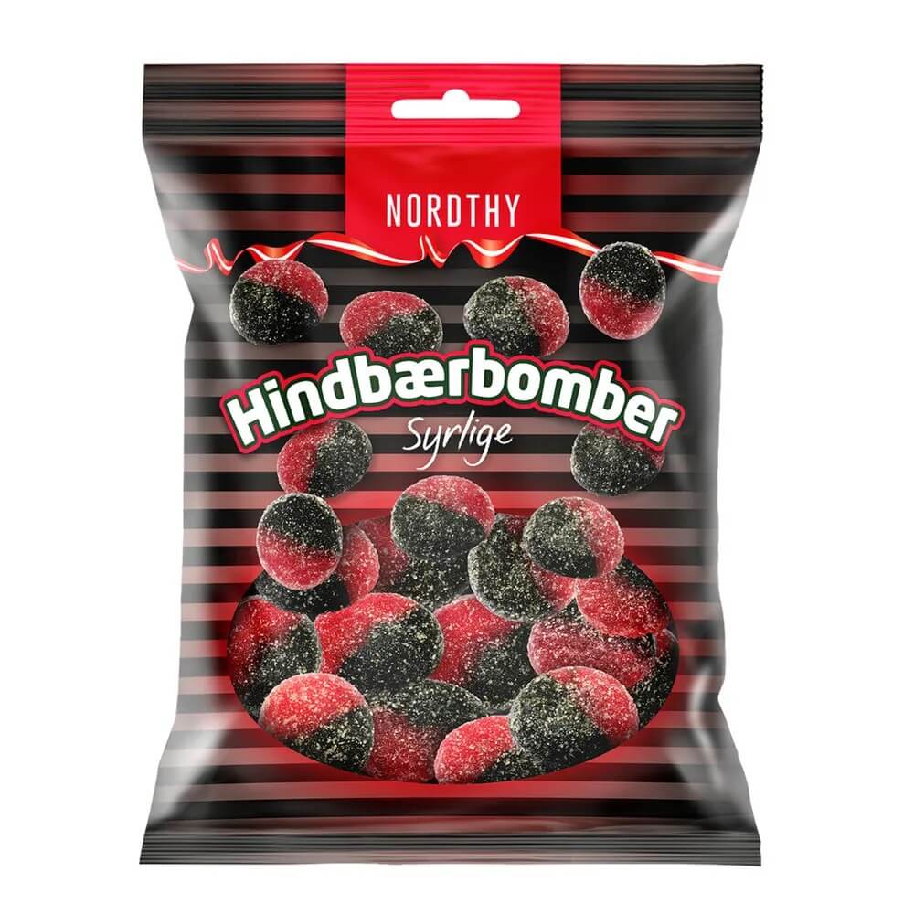 Nordthy Hallonbomber 170g | Godis | Gottegrisen