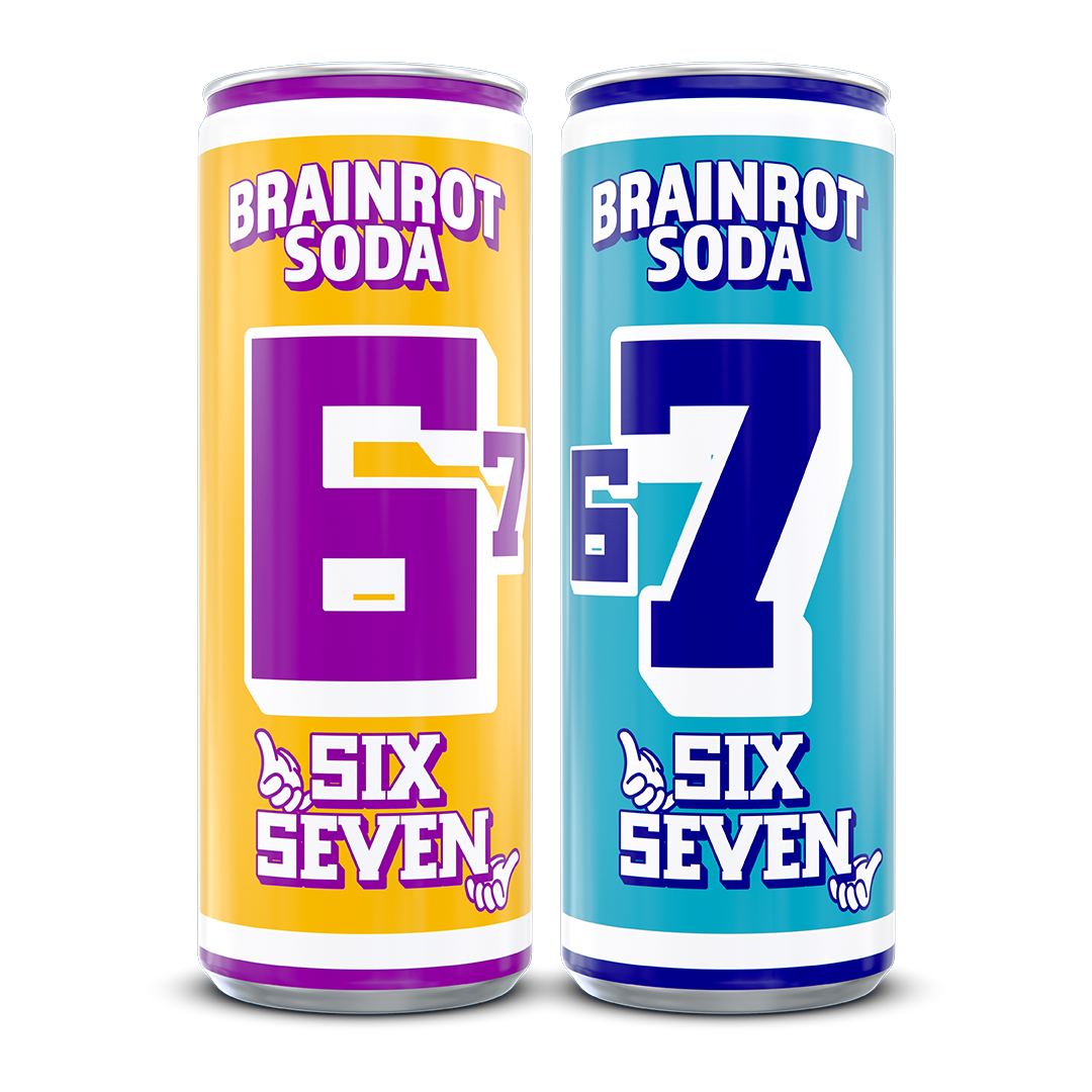Brainrot Soda Six Seven Paket 250ml | Dryck | Gottegrisen