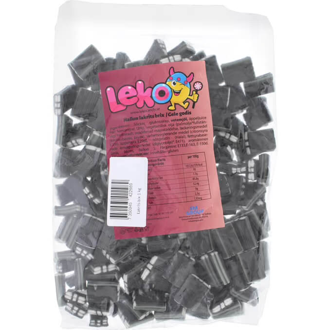 Leko Lakritsbrix 1kg | Godis | Gottegrisen