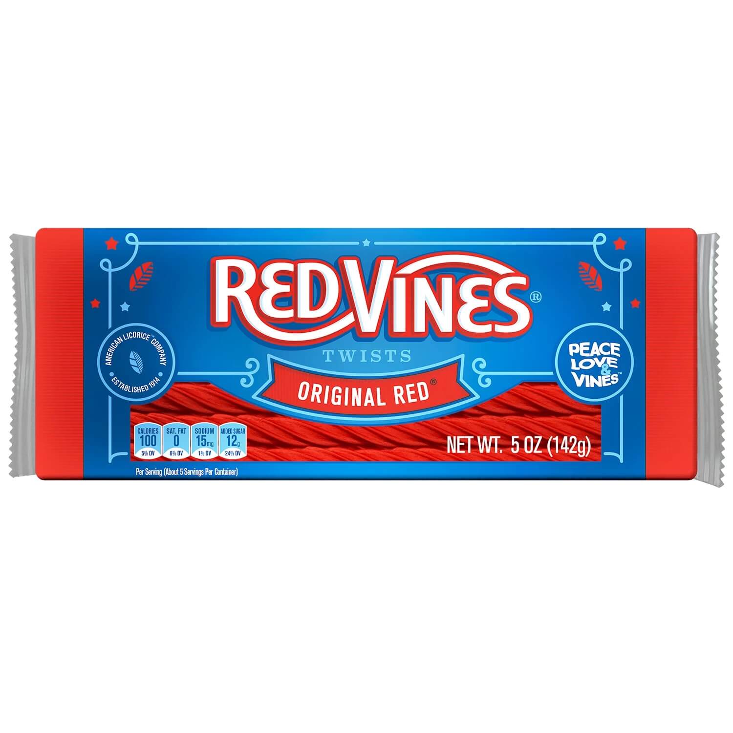 Läs mer om Red Vines Original Red Twists 141g