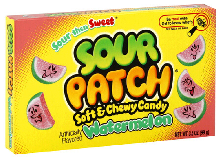 Läs mer om Sour Patch Kids Watermelon Box 99gram