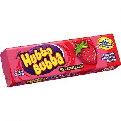 Läs mer om Hubba Bubba Strawberry 35g