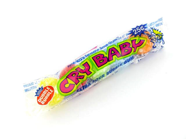 Cry Baby Sour Gum 4 Ball Tube