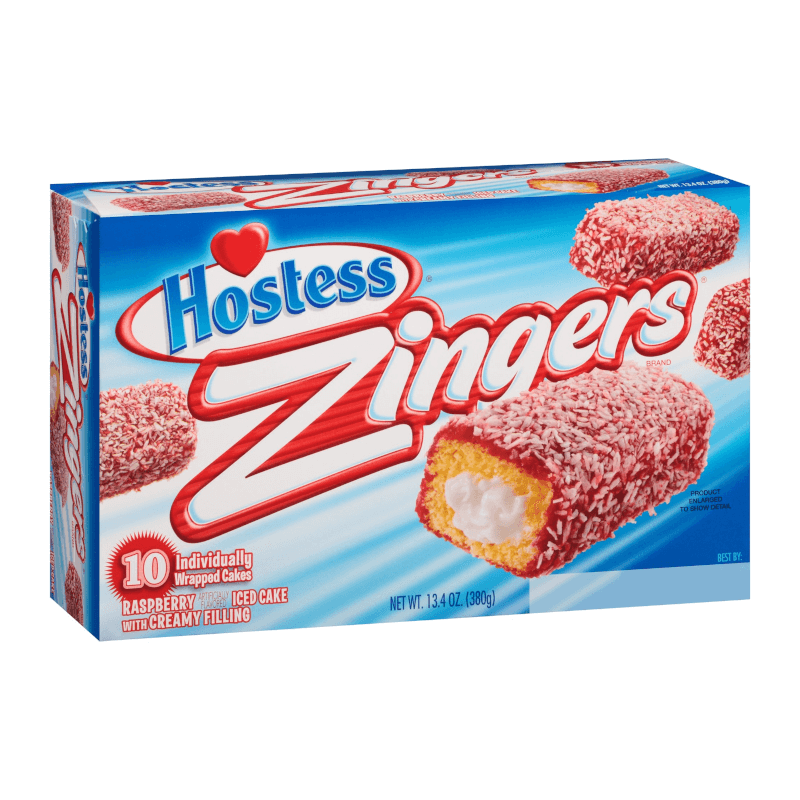 Hostess Zingers Raspberry Coconut Cakes present/presenttips