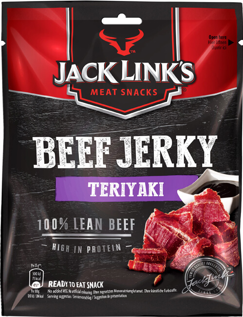 Jack Links Beef Jerky - Teriyaki 25g x 12st Coopers Candy