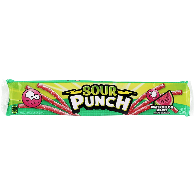 Sour Punch Straws Watermelon 57g