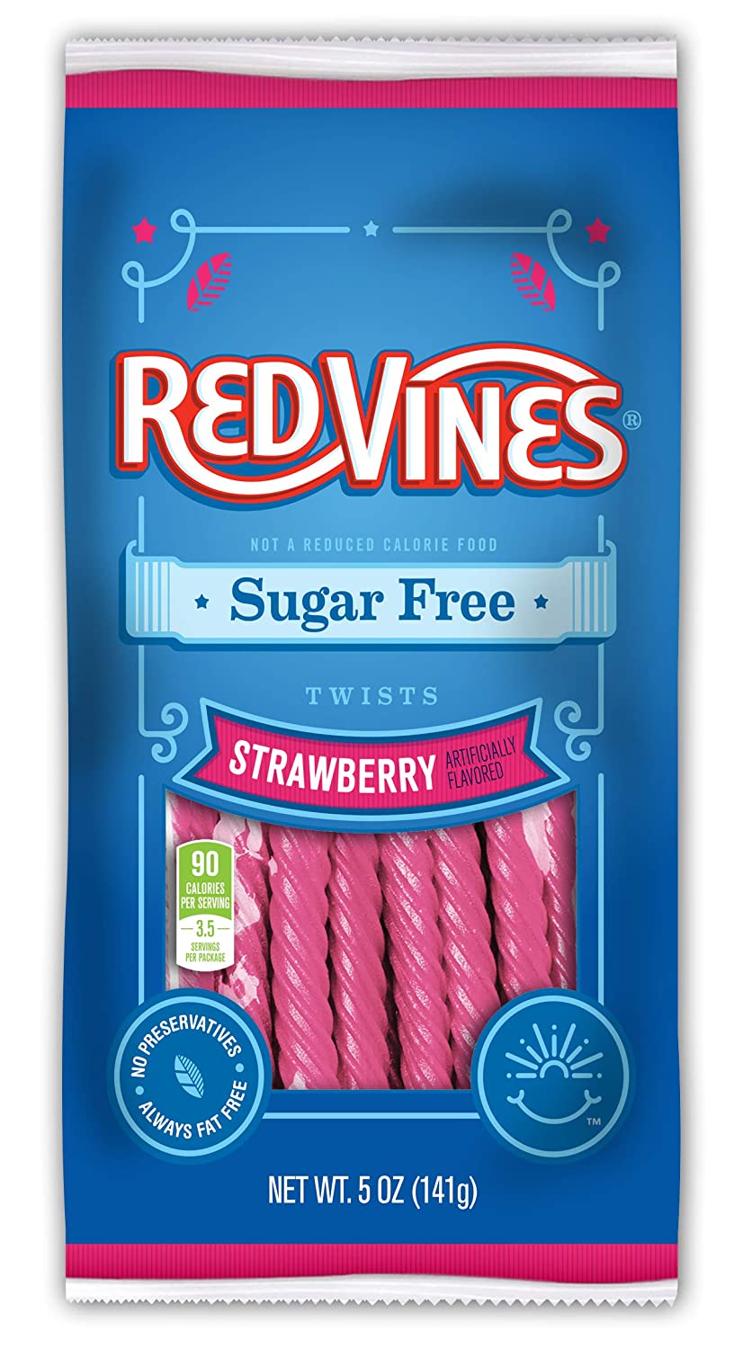 Läs mer om Red Vines Strawberry Sugar Free 142g