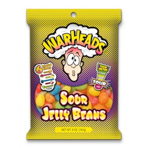 Läs mer om Warheads Sour Jelly Beans 142g