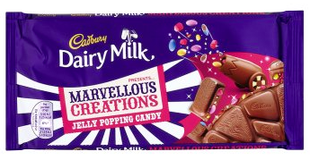 Läs mer om Cadbury Dairy Milk Marvellous Creations Jelly Popping Candy 180g