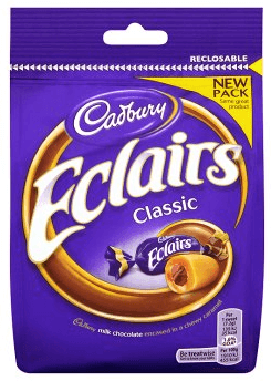 Läs mer om Cadbury Chocolate Eclairs 130g