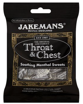 Jakemans Throat & Chest Soothing Menthol Sweets 100g