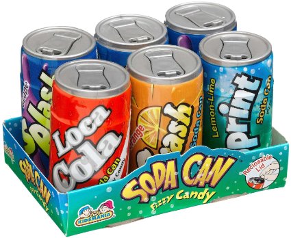 Läs mer om Kidsmania Soda Can Fizzy Candy 42g