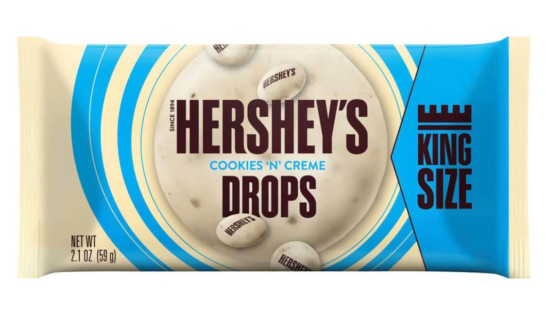 Läs mer om Hersheys Cookies n Creme Drops 59.5g