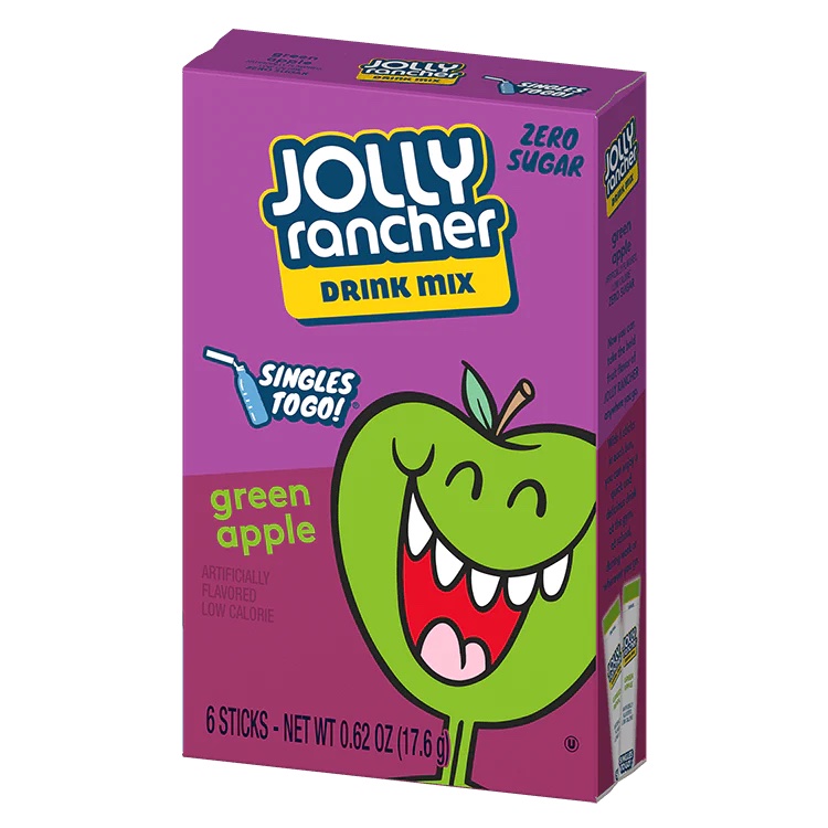 Läs mer om Jolly Rancher Singles to Go 6 pack - Green Apple 17g