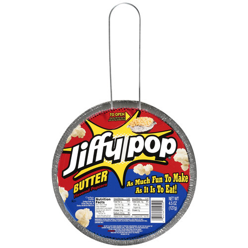 Köp Jiffy Pop Butter Flavoured Popcorn 127gram hos Coopers Candy