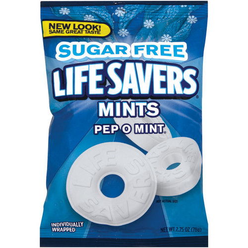 Läs mer om Lifesavers Pep O Mint Sugar Free Bag 78g