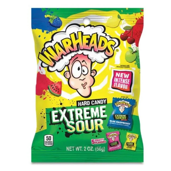 Läs mer om Warheads Extreme Sour Hard Candy 56gram