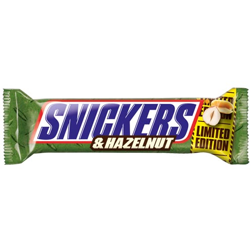Köp Snickers Hazelnut 49gram hos Coopers Candy
